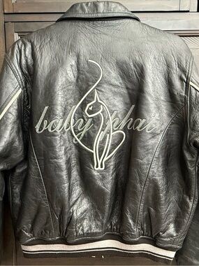Classic Baby Phat Black Leather coat